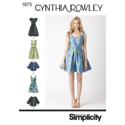 1873 CAP / SLVLSS FLARE DRESS LENGTHS, CAPE JKT PATTERN 6-14